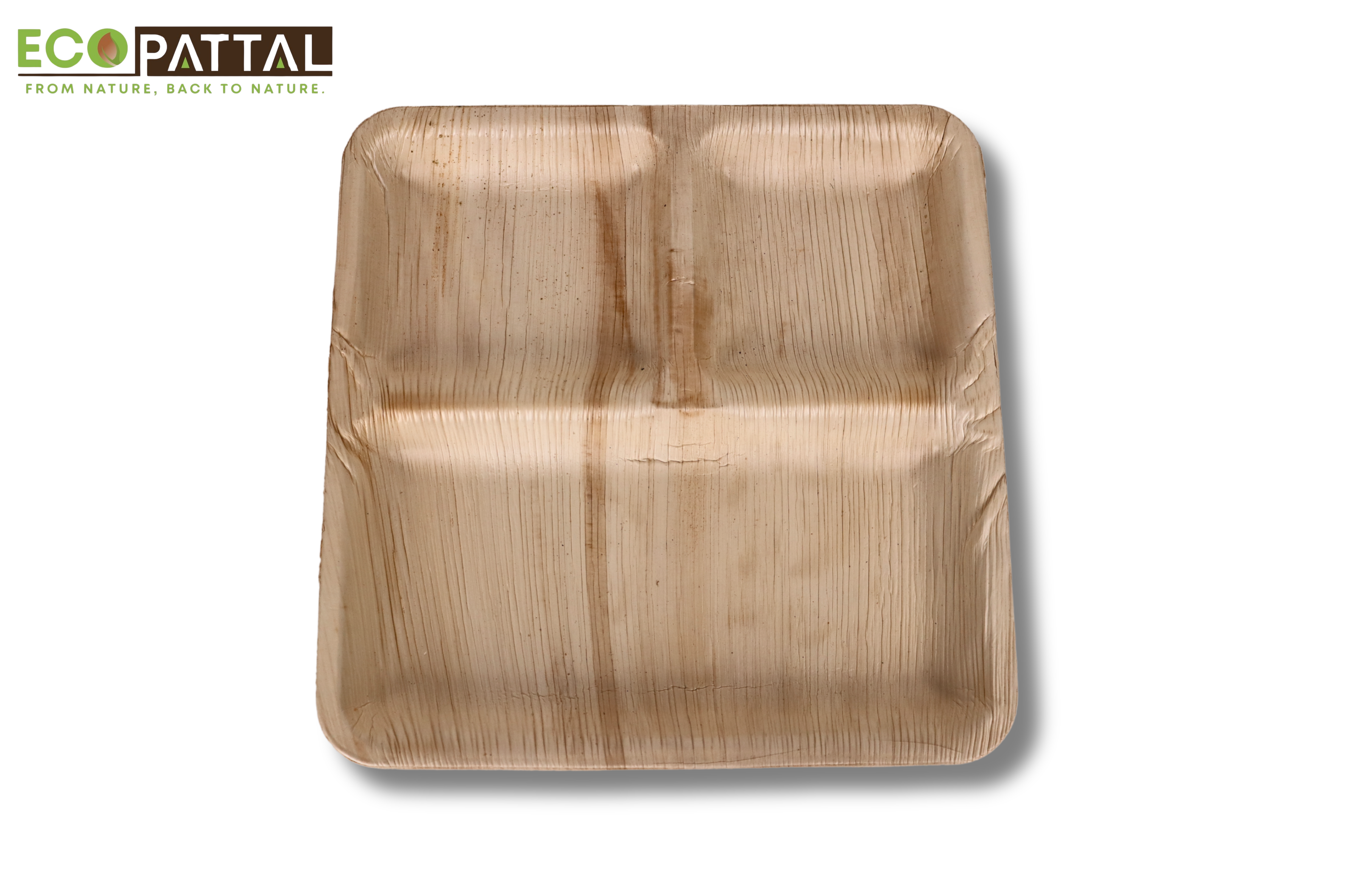 3 cp Square partition plates